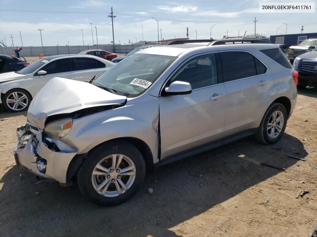 2015 Chevrolet Equinox Lt VIN: 2GNFLGEK3F6411761 Lot: 69706854