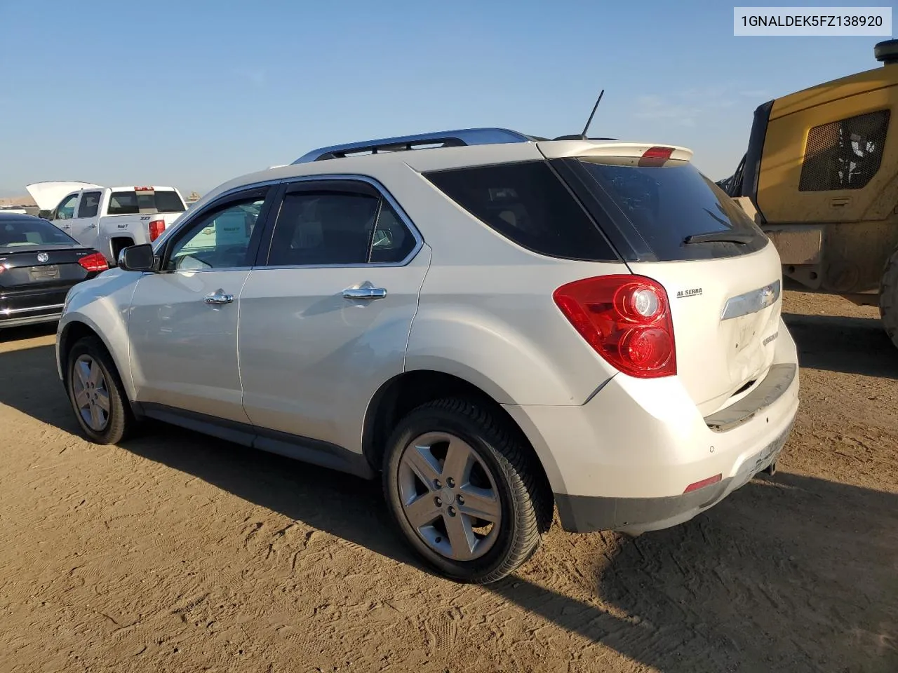 2015 Chevrolet Equinox Ltz VIN: 1GNALDEK5FZ138920 Lot: 70004734