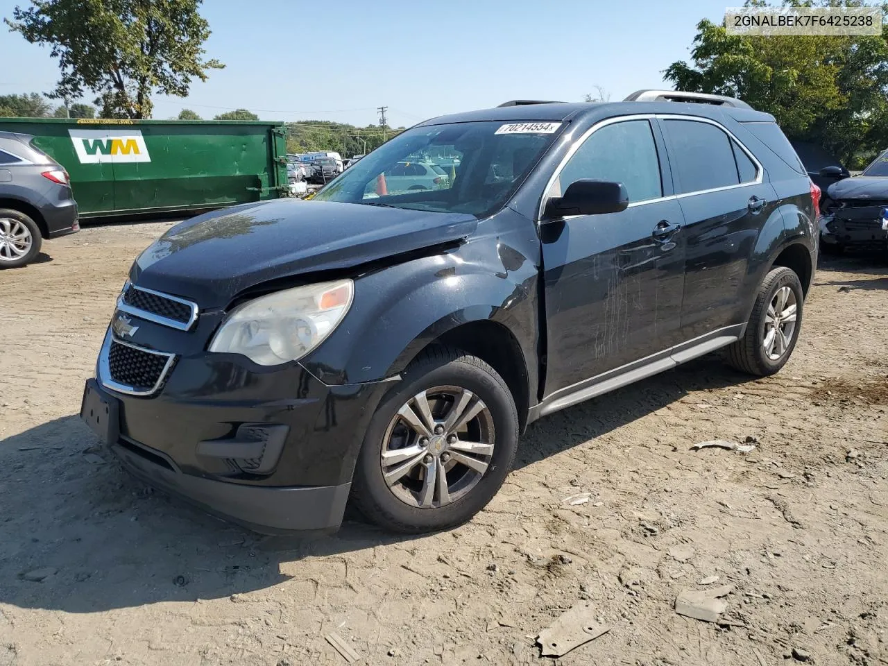 2015 Chevrolet Equinox Lt VIN: 2GNALBEK7F6425238 Lot: 70214554