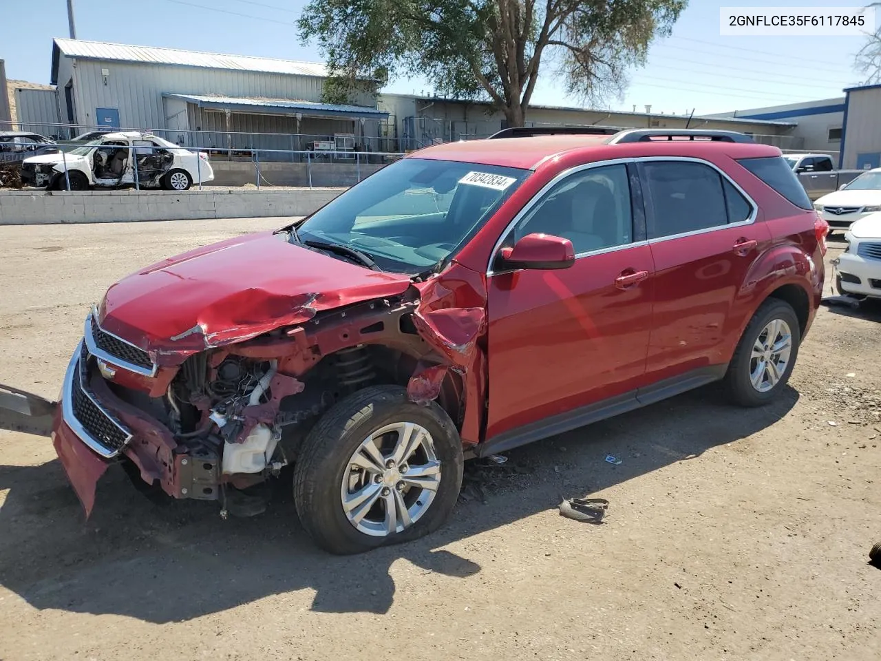 2015 Chevrolet Equinox Lt VIN: 2GNFLCE35F6117845 Lot: 70342834