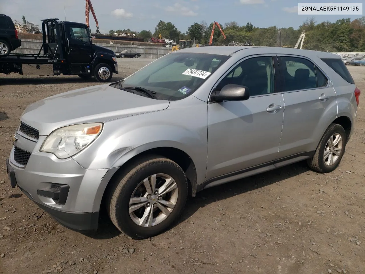 2015 Chevrolet Equinox Ls VIN: 2GNALAEK5F1149195 Lot: 70497734