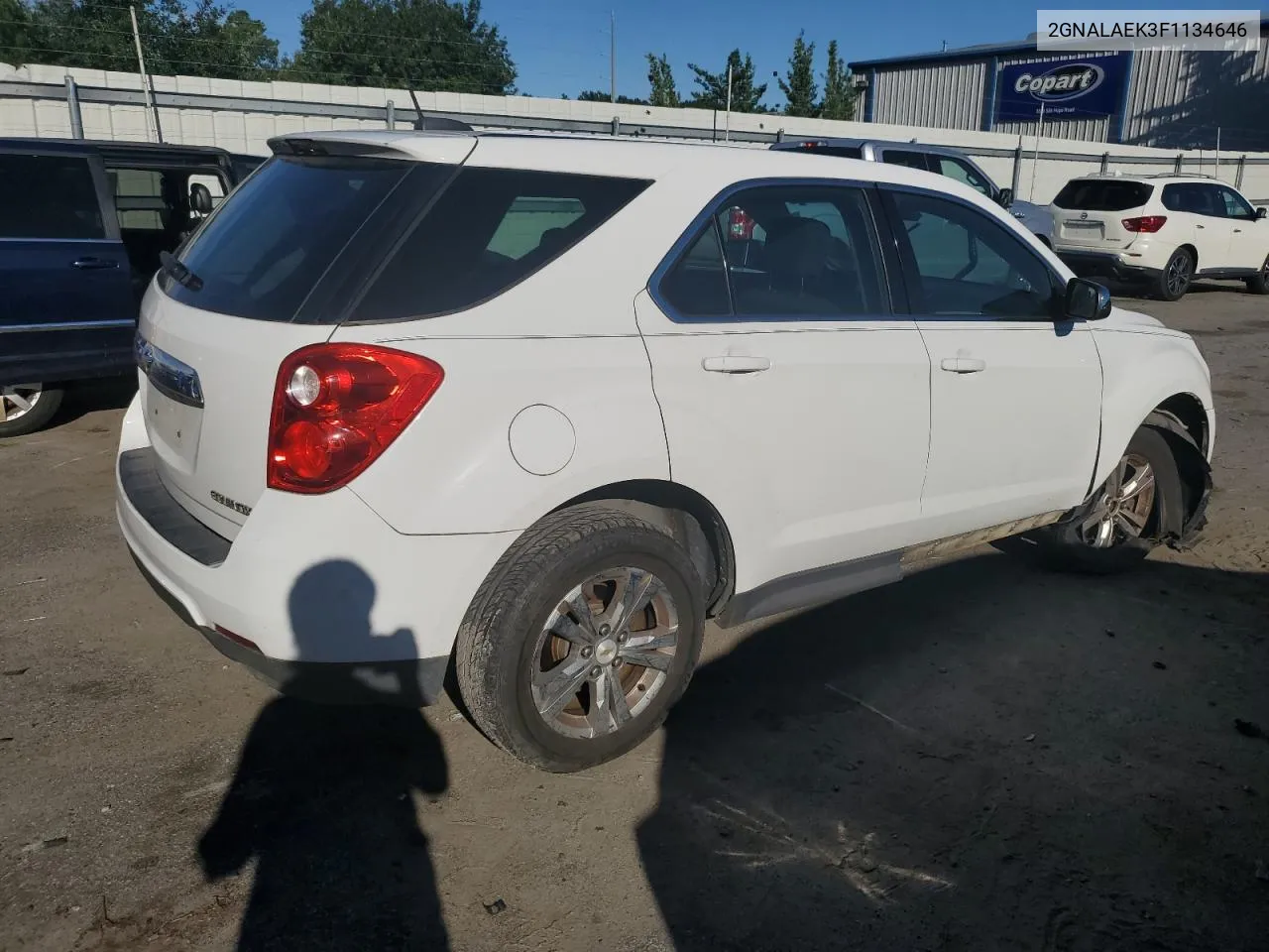 2015 Chevrolet Equinox Ls VIN: 2GNALAEK3F1134646 Lot: 70600954