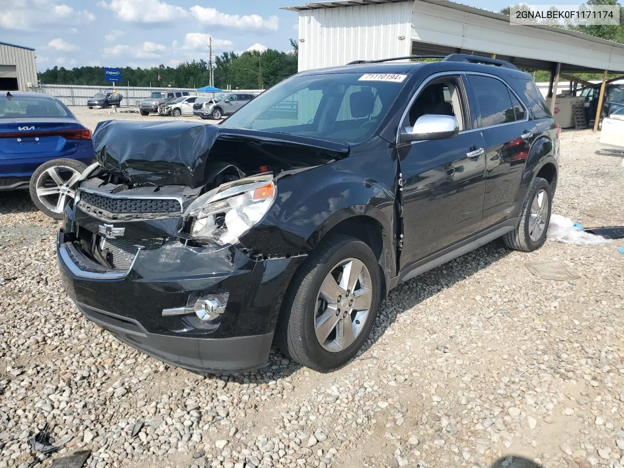 2015 Chevrolet Equinox Lt VIN: 2GNALBEK0F1171174 Lot: 71110194