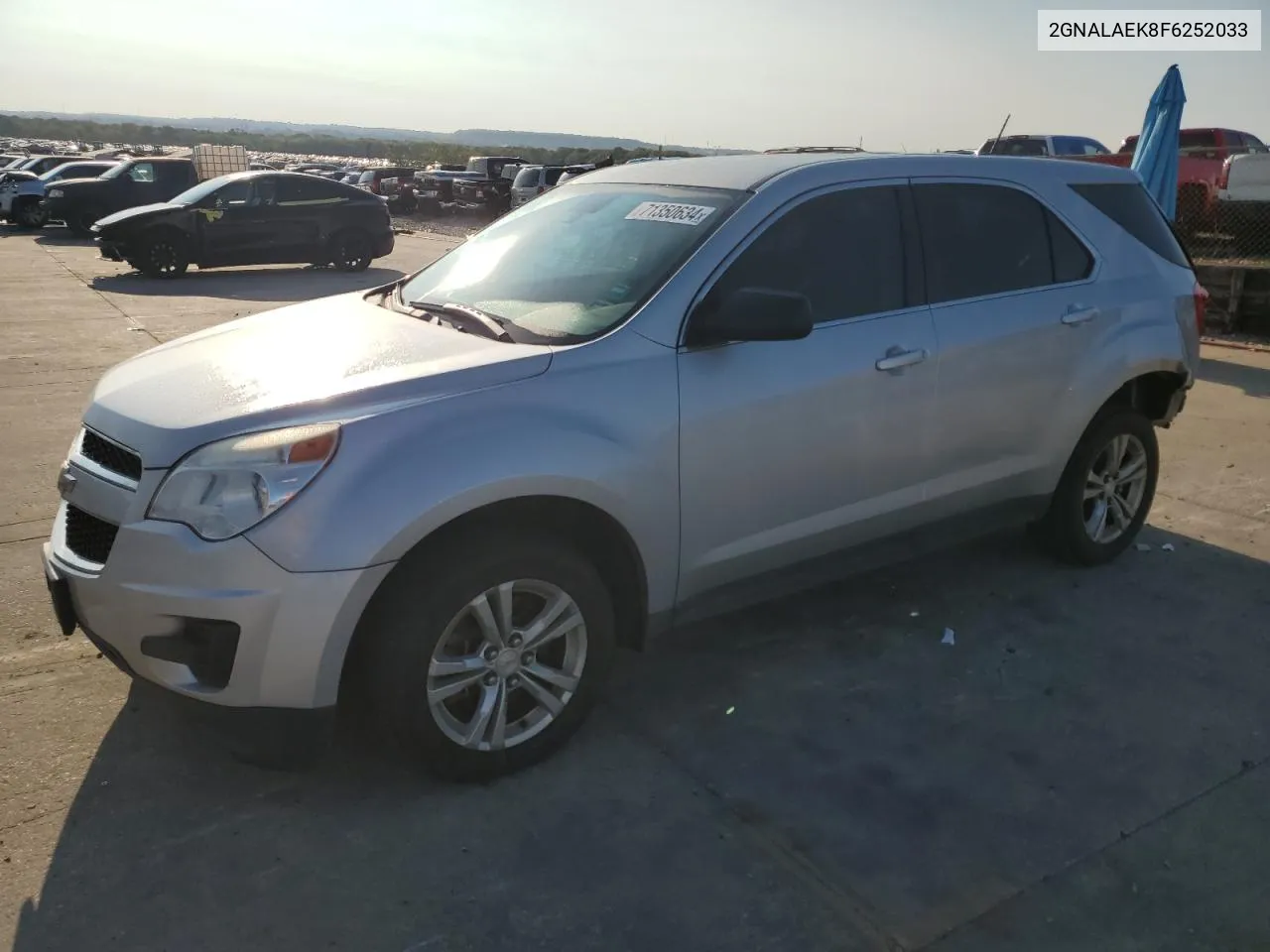 2015 Chevrolet Equinox Ls VIN: 2GNALAEK8F6252033 Lot: 71350634