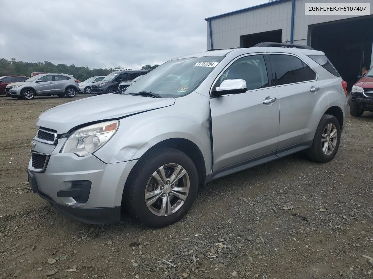 2015 Chevrolet Equinox Lt VIN: 2GNFLFEK7F6107407 Lot: 71762284