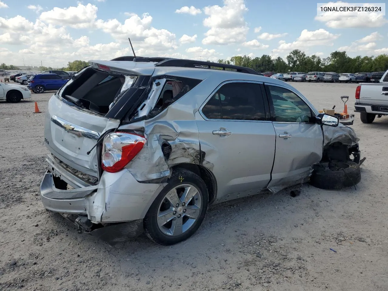 2015 Chevrolet Equinox Lt VIN: 1GNALCEK3FZ126324 Lot: 72256744