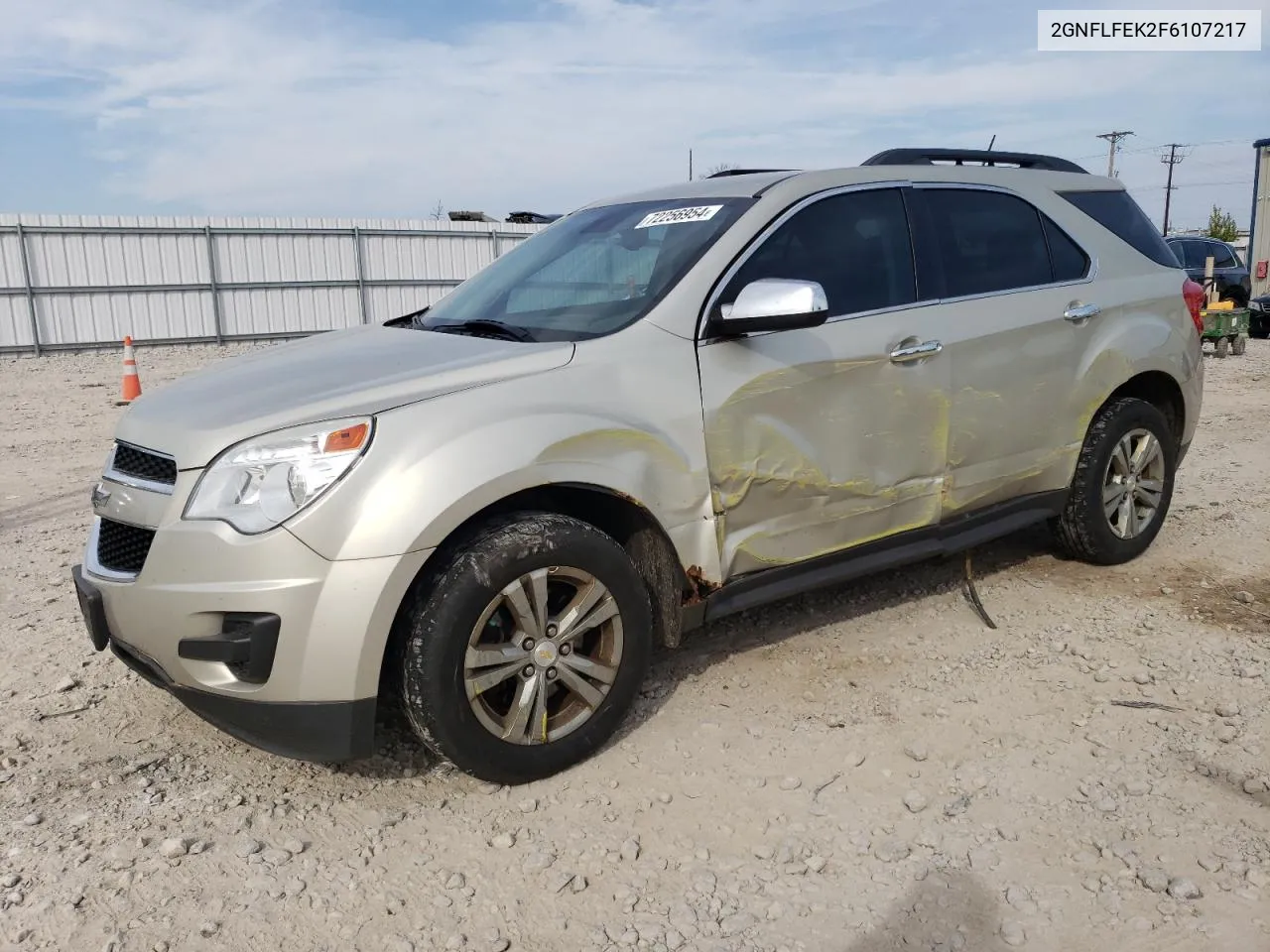 2015 Chevrolet Equinox Lt VIN: 2GNFLFEK2F6107217 Lot: 72256954