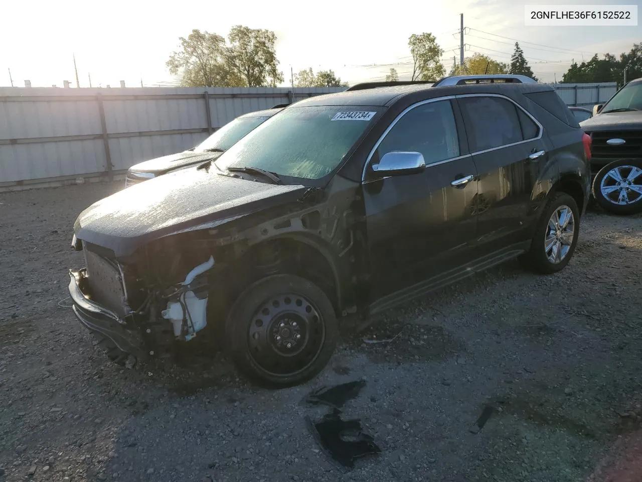 2015 Chevrolet Equinox Ltz VIN: 2GNFLHE36F6152522 Lot: 72343734