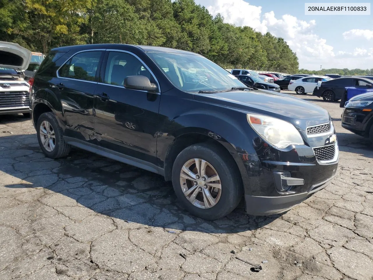 2015 Chevrolet Equinox Ls VIN: 2GNALAEK8F1100833 Lot: 72757134