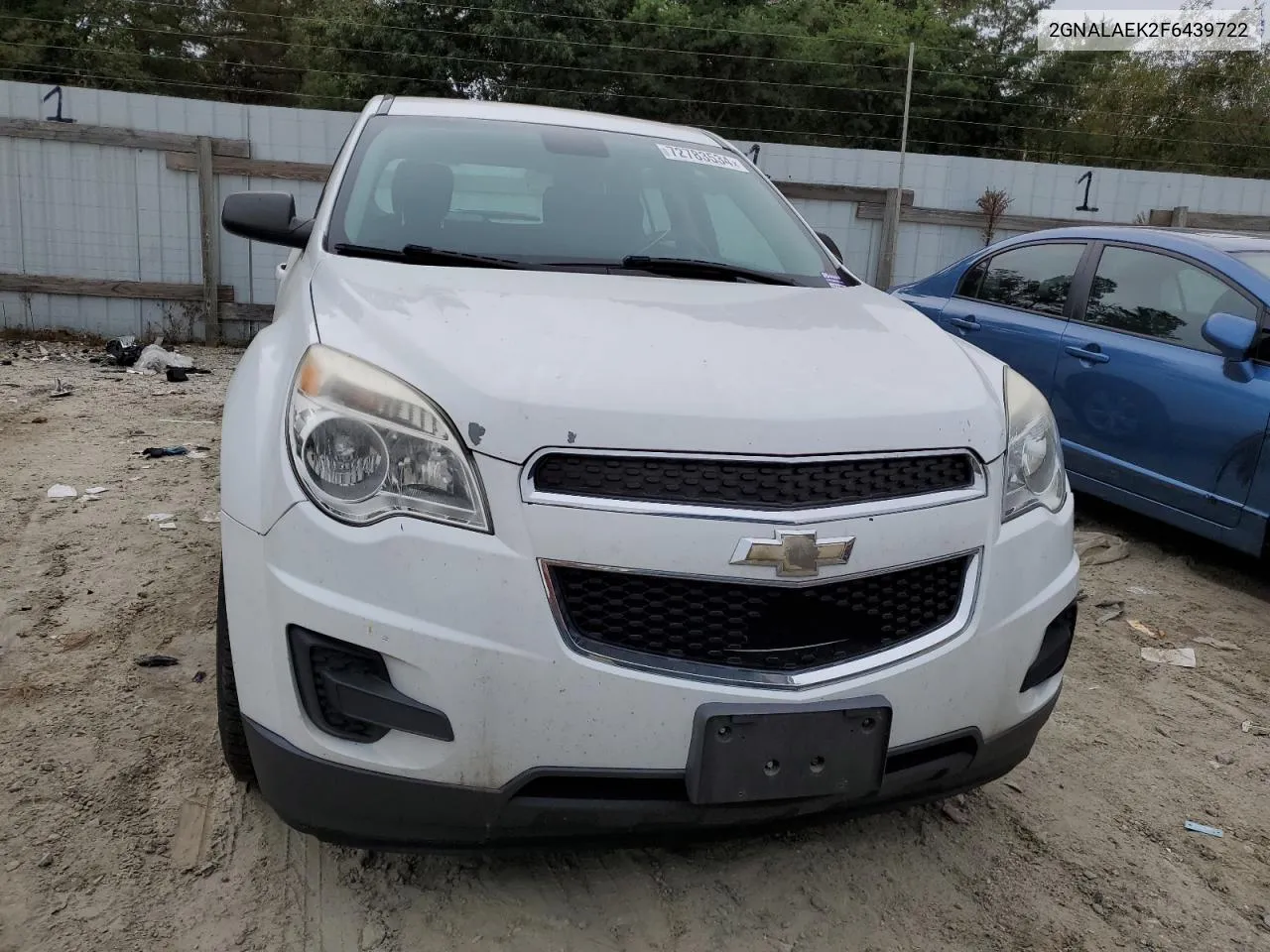 2GNALAEK2F6439722 2015 Chevrolet Equinox Ls