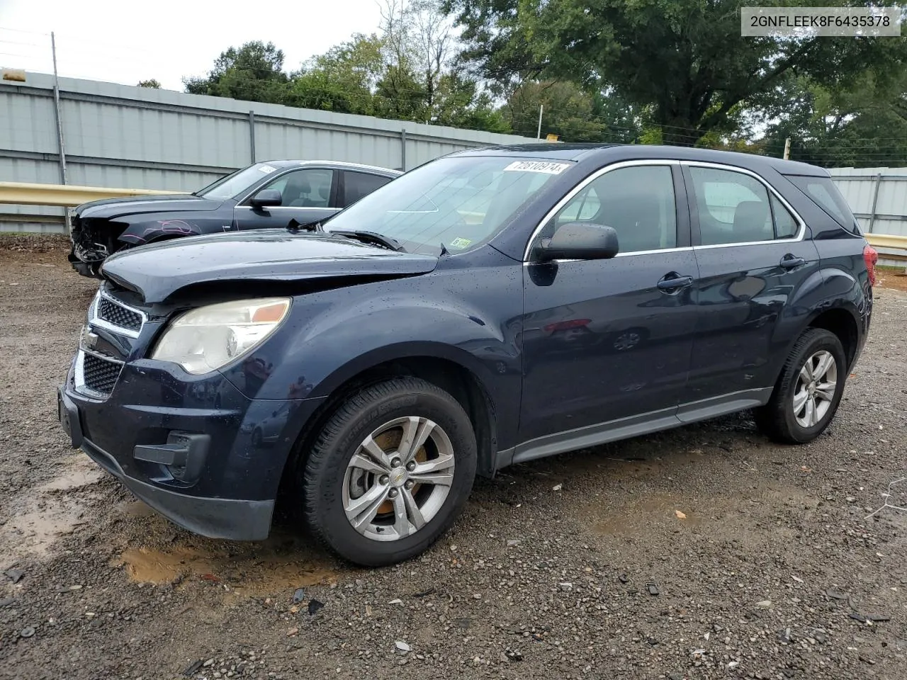 2015 Chevrolet Equinox Ls VIN: 2GNFLEEK8F6435378 Lot: 72810974