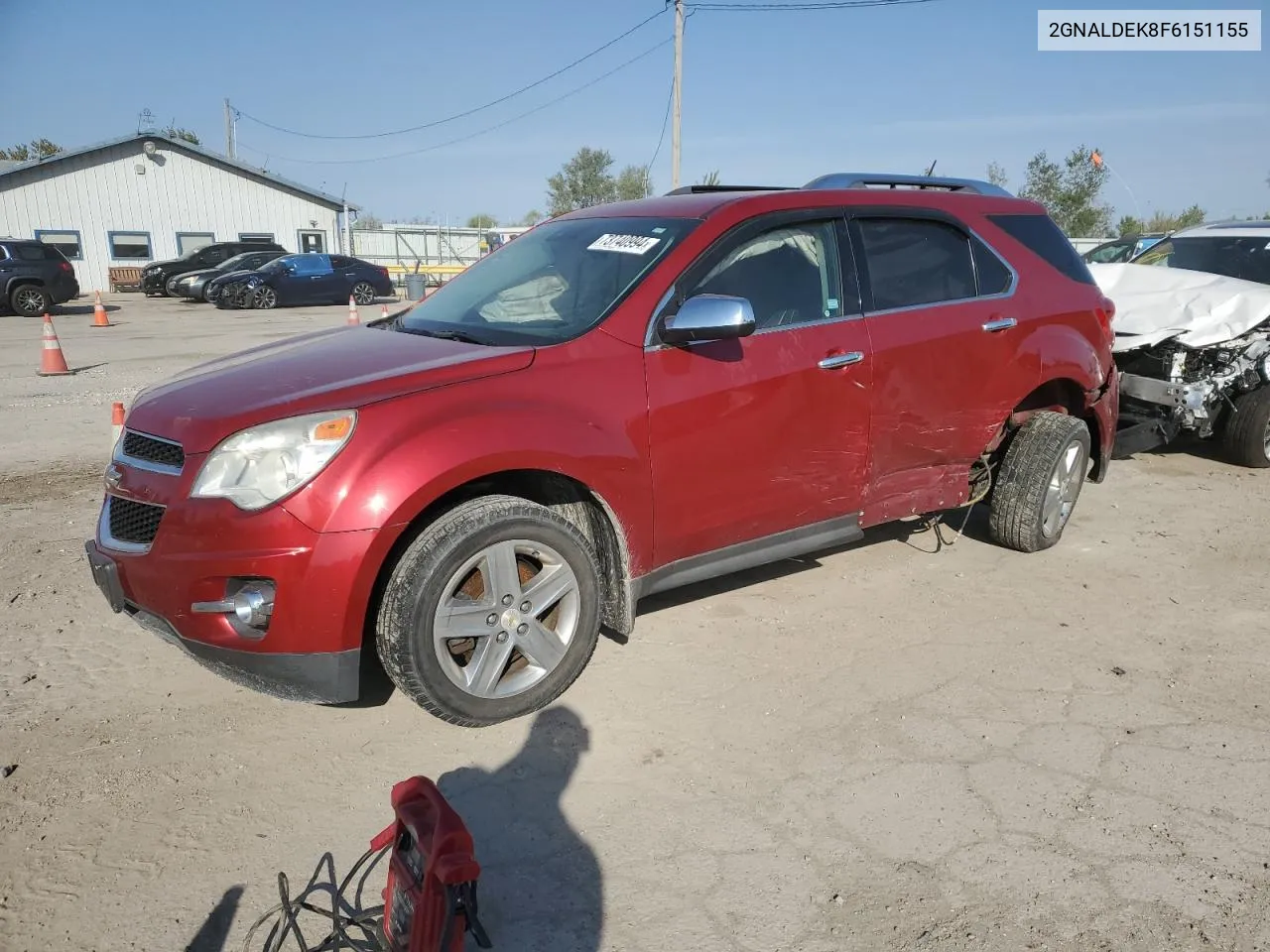 2015 Chevrolet Equinox Ltz VIN: 2GNALDEK8F6151155 Lot: 73740994