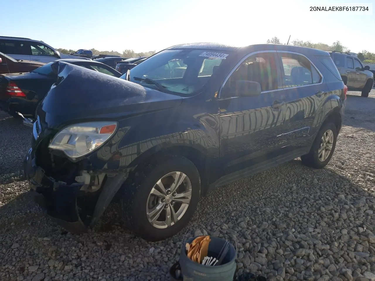 2015 Chevrolet Equinox Ls VIN: 2GNALAEK8F6187734 Lot: 74094434