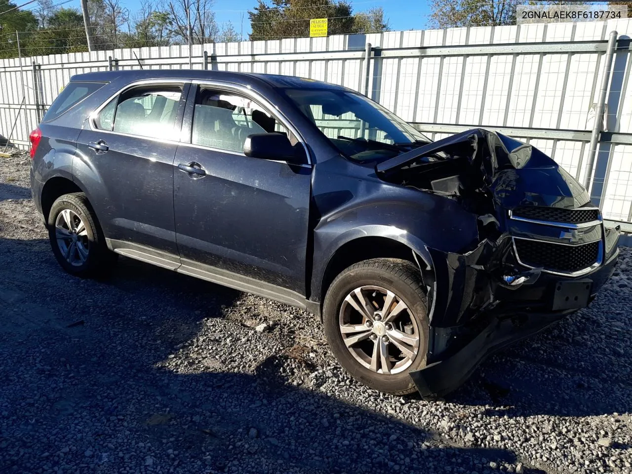 2015 Chevrolet Equinox Ls VIN: 2GNALAEK8F6187734 Lot: 74094434