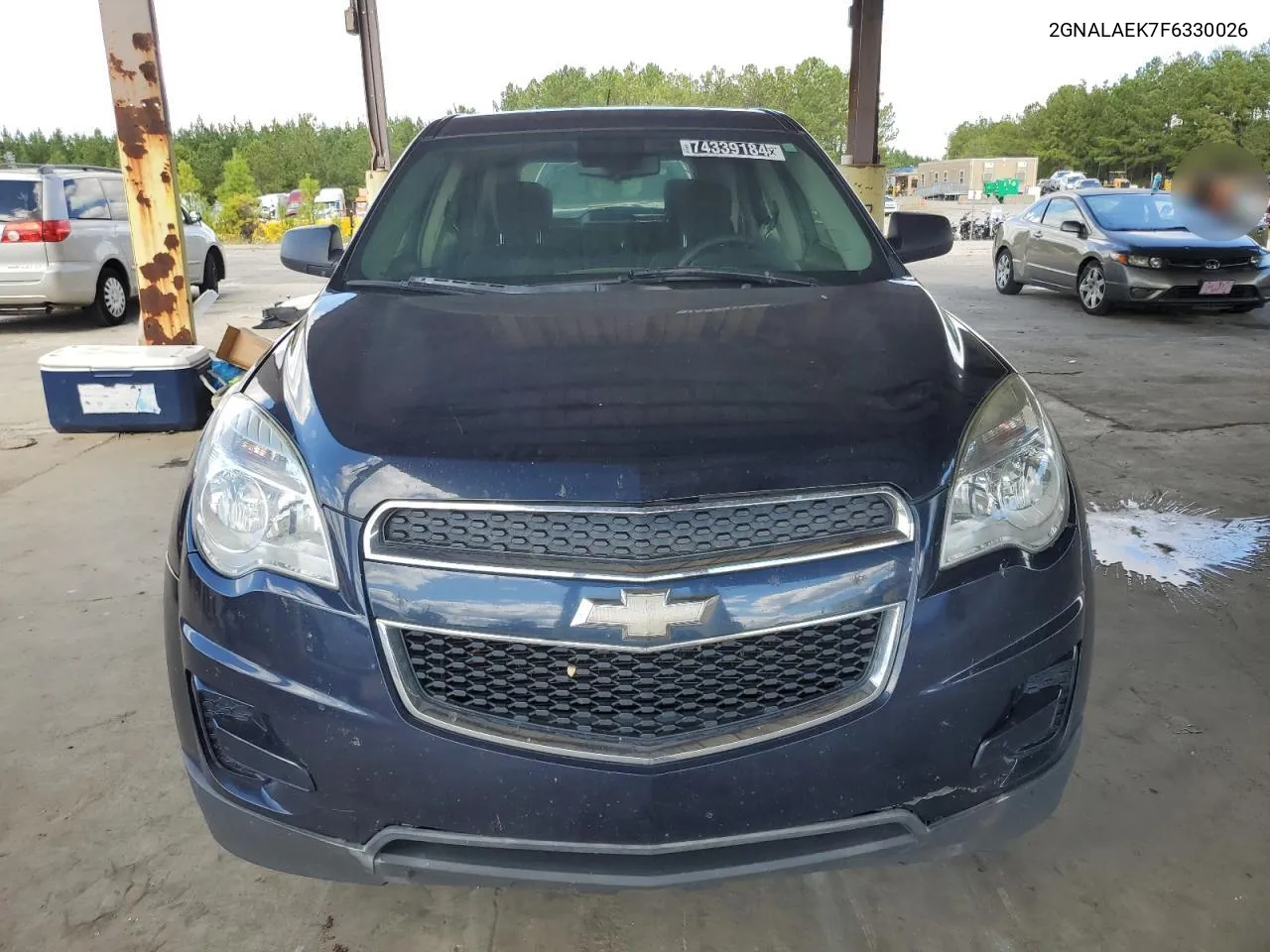 2015 Chevrolet Equinox Ls VIN: 2GNALAEK7F6330026 Lot: 74339184