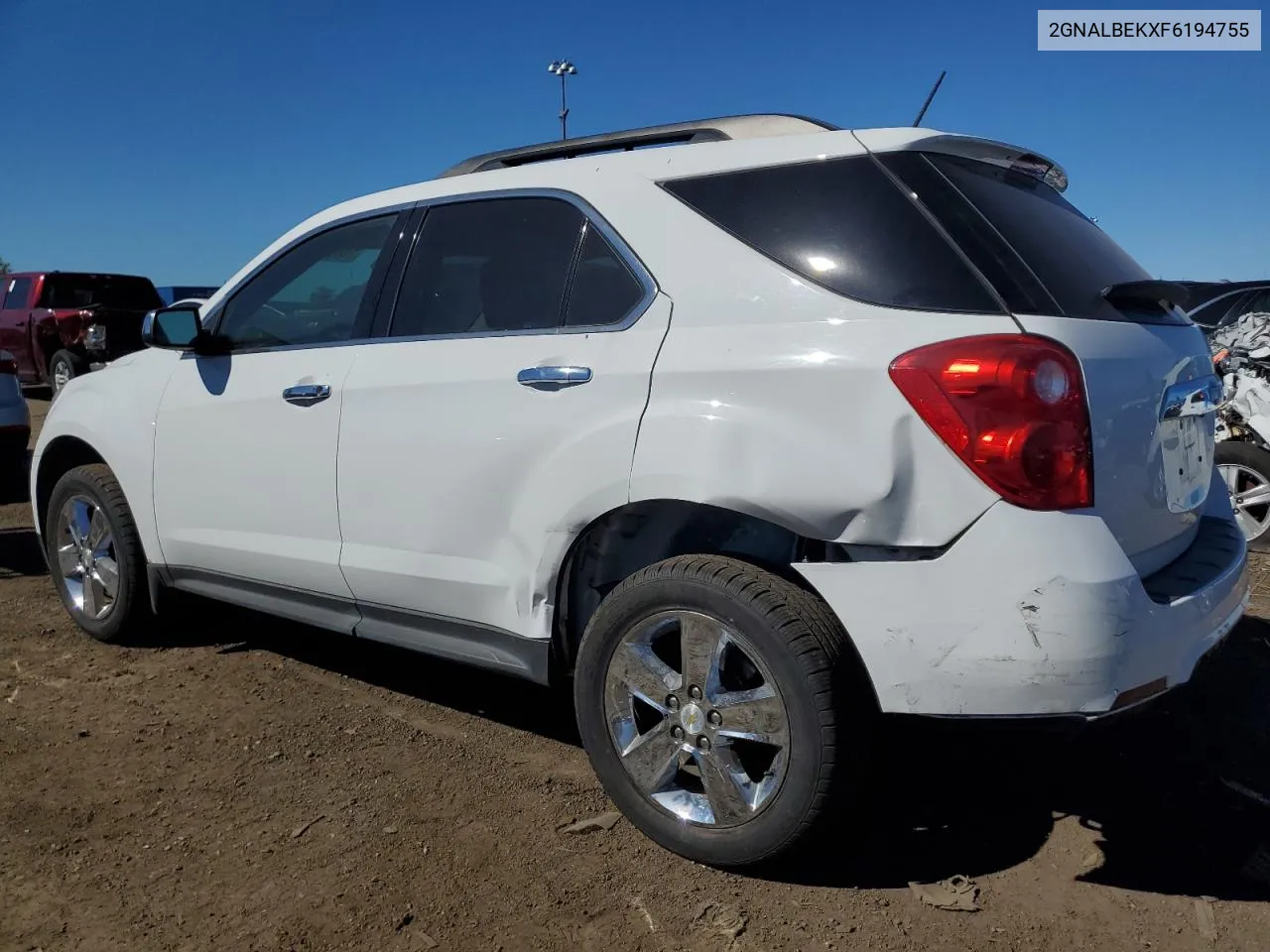 2015 Chevrolet Equinox Lt VIN: 2GNALBEKXF6194755 Lot: 74809324