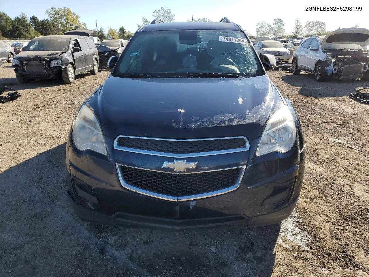 2015 Chevrolet Equinox Lt VIN: 2GNFLBE32F6298199 Lot: 74971384