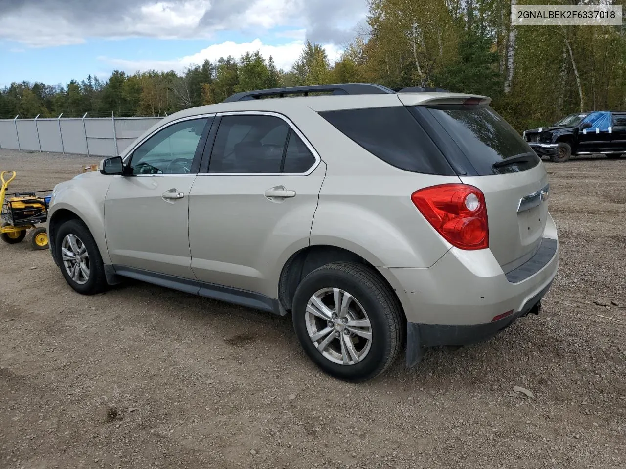 2015 Chevrolet Equinox Lt VIN: 2GNALBEK2F6337018 Lot: 74980544