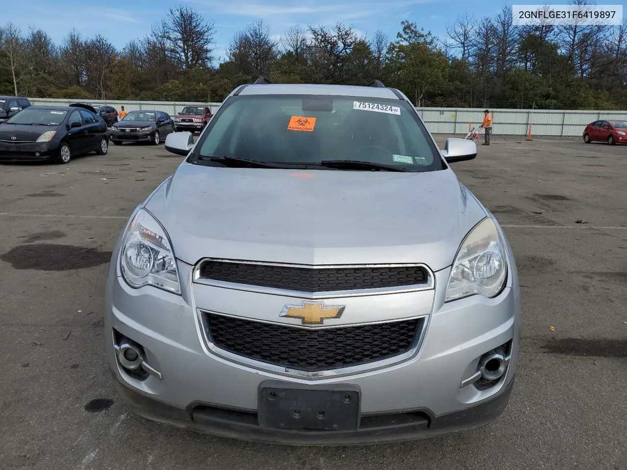 2015 Chevrolet Equinox Lt VIN: 2GNFLGE31F6419897 Lot: 75124324