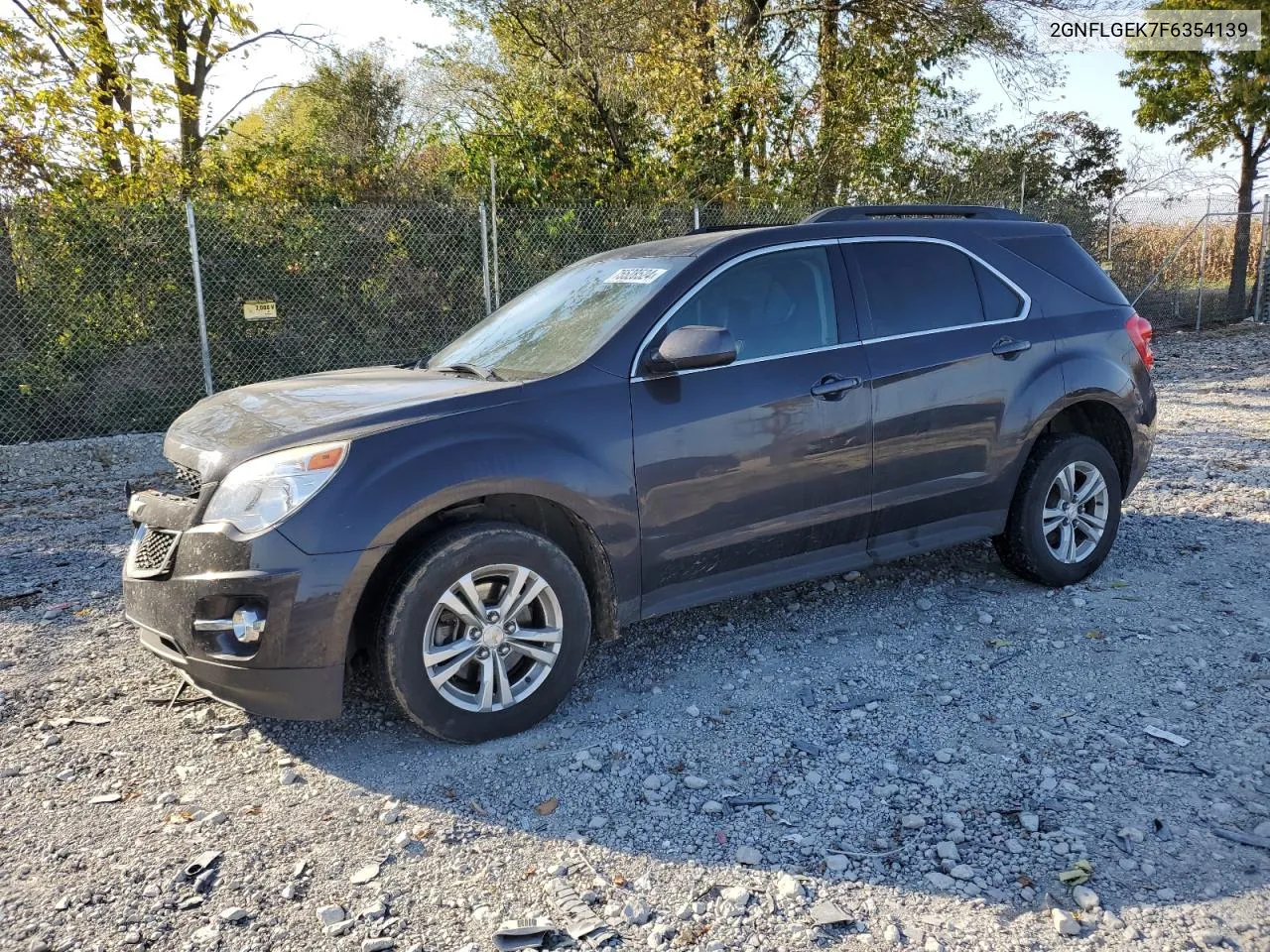 2015 Chevrolet Equinox Lt VIN: 2GNFLGEK7F6354139 Lot: 75528524