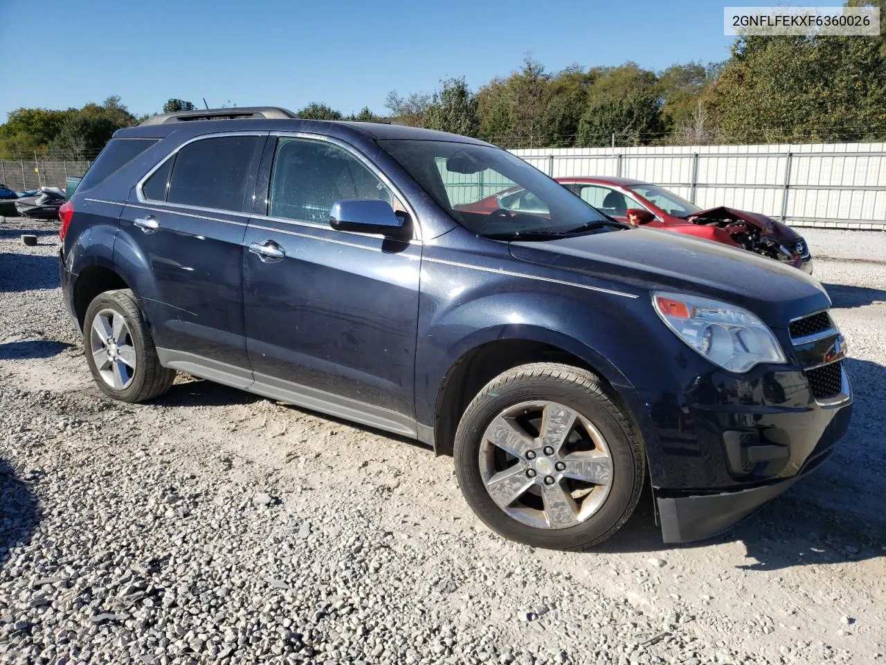 2015 Chevrolet Equinox Lt VIN: 2GNFLFEKXF6360026 Lot: 76250194