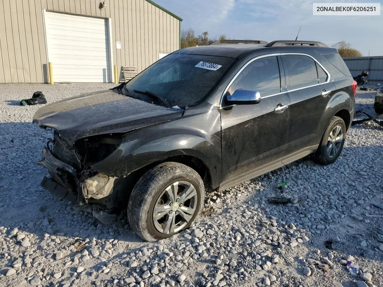 2015 Chevrolet Equinox Lt VIN: 2GNALBEK0F6206251 Lot: 76573864