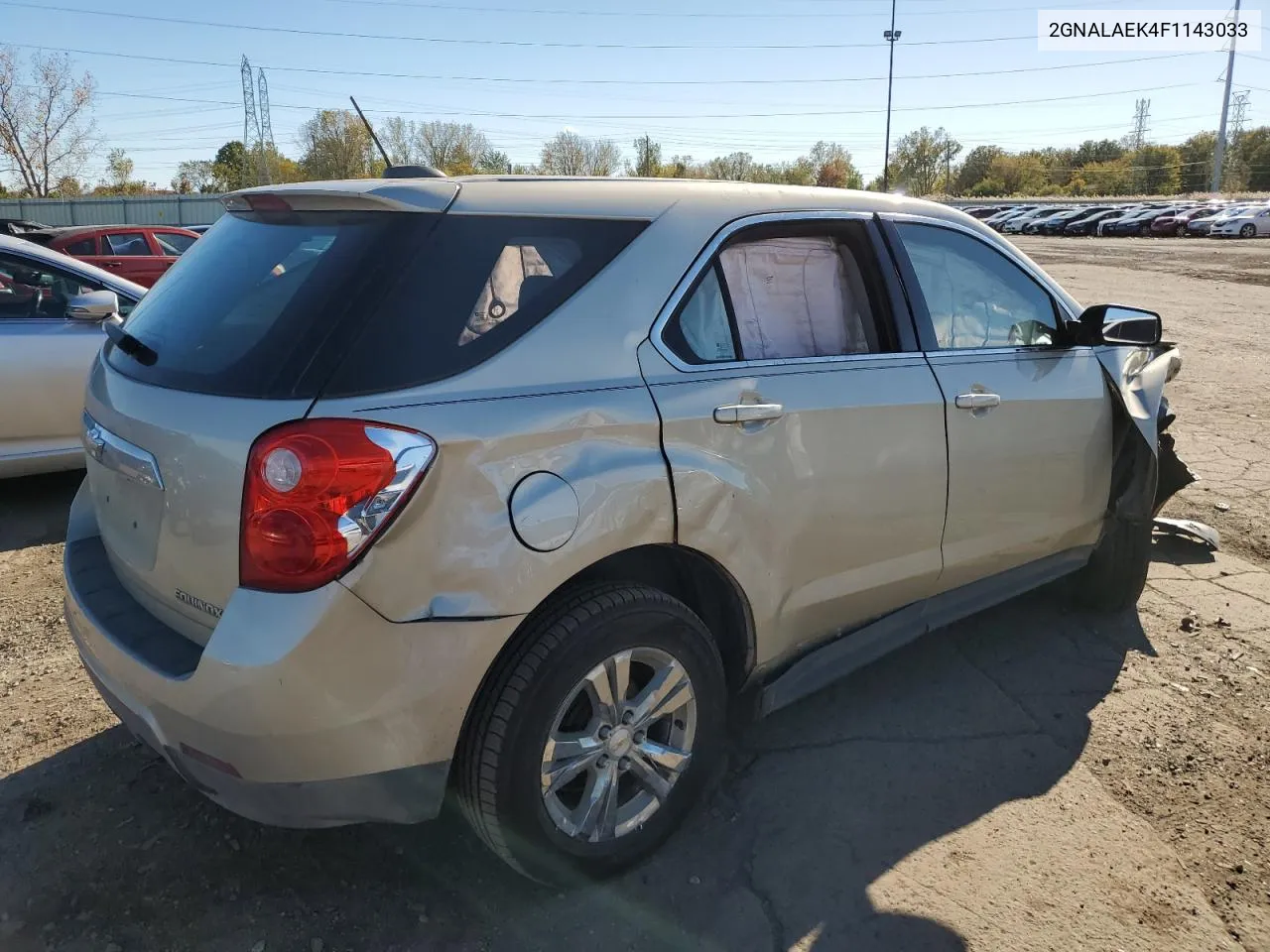 2015 Chevrolet Equinox Ls VIN: 2GNALAEK4F1143033 Lot: 76576074