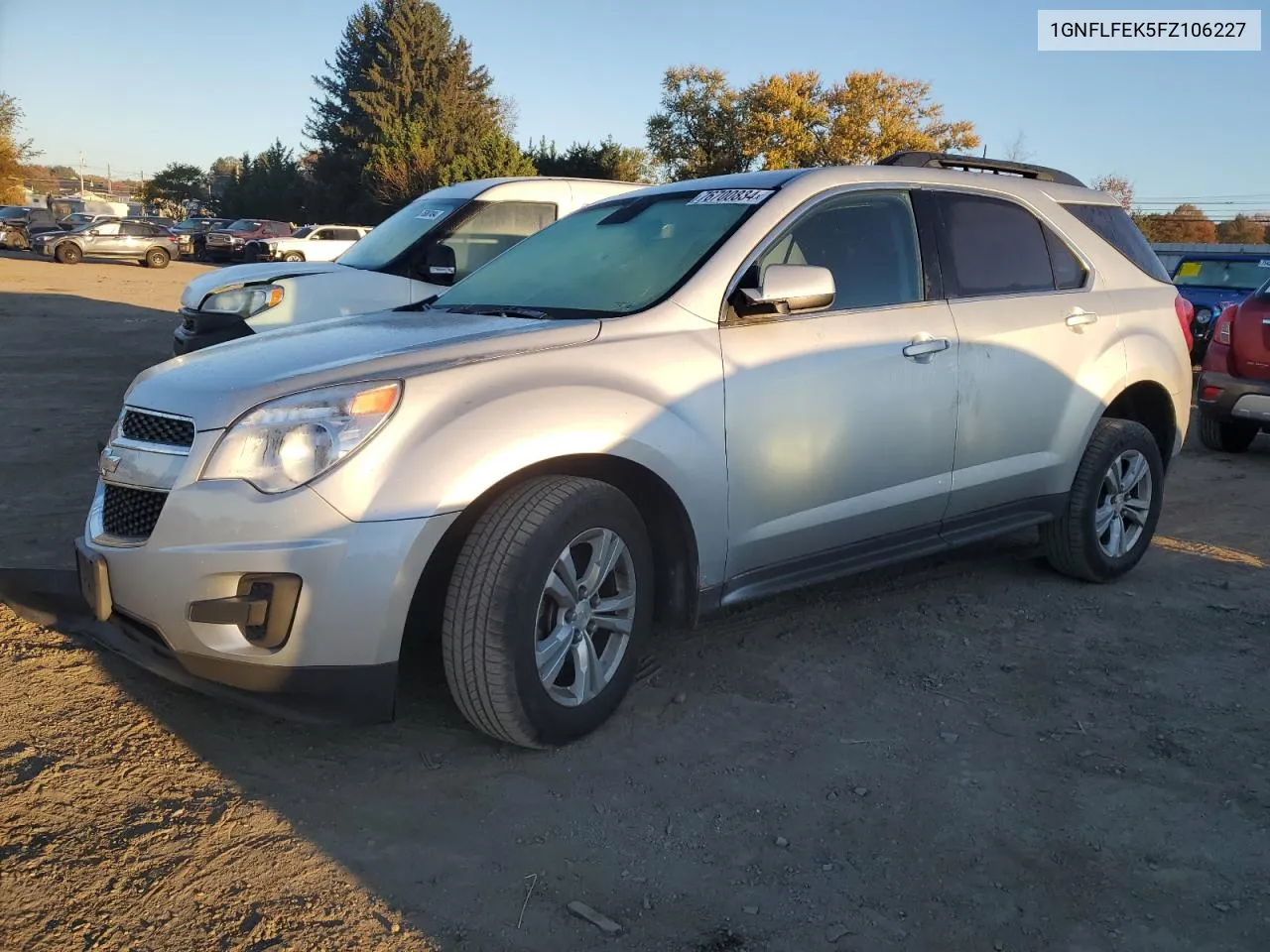 2015 Chevrolet Equinox Lt VIN: 1GNFLFEK5FZ106227 Lot: 76700834