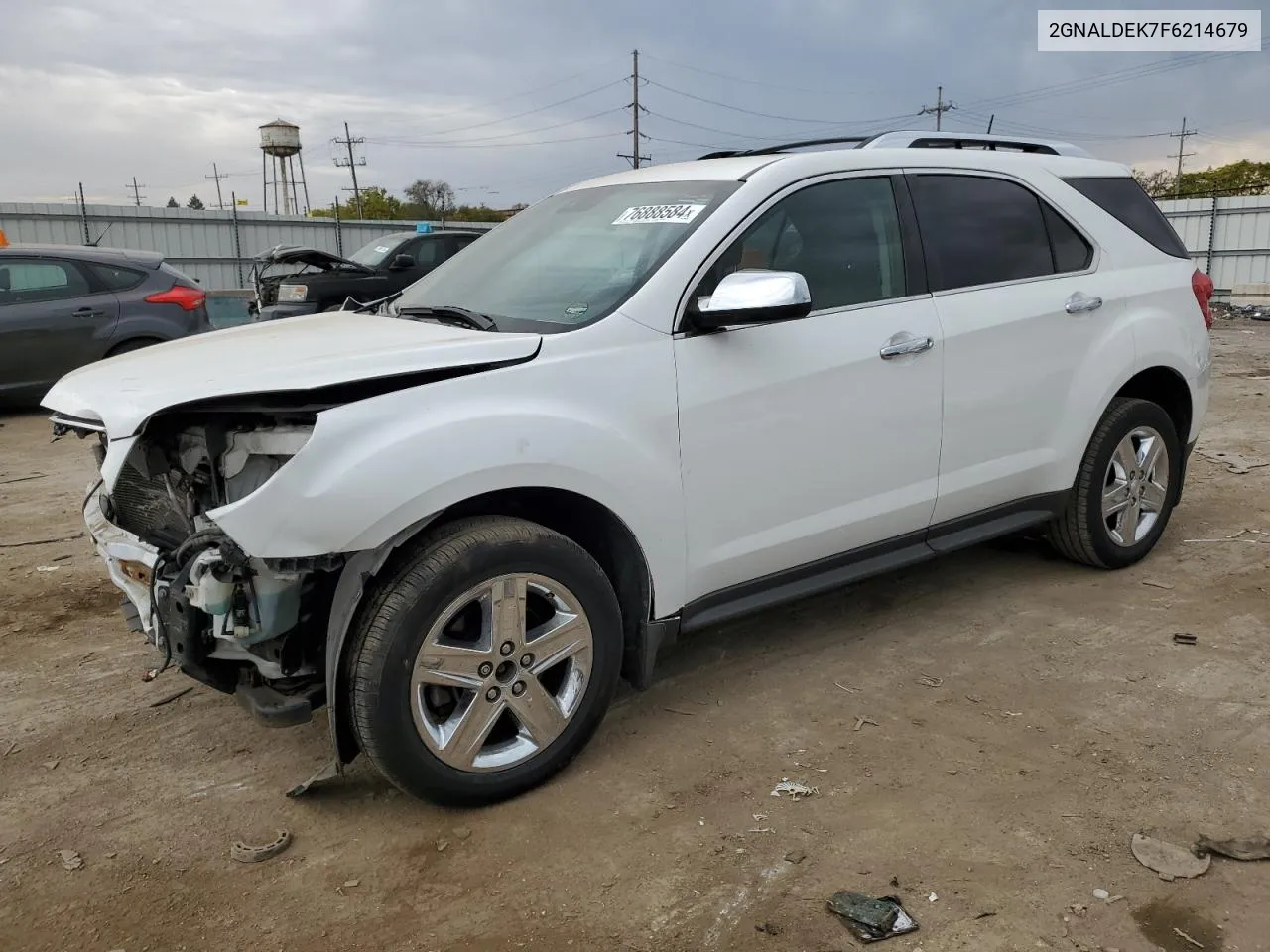 2015 Chevrolet Equinox Ltz VIN: 2GNALDEK7F6214679 Lot: 76888584