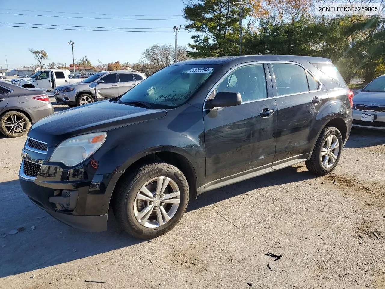 2015 Chevrolet Equinox Ls VIN: 2GNFLEEK3F6269805 Lot: 77690984