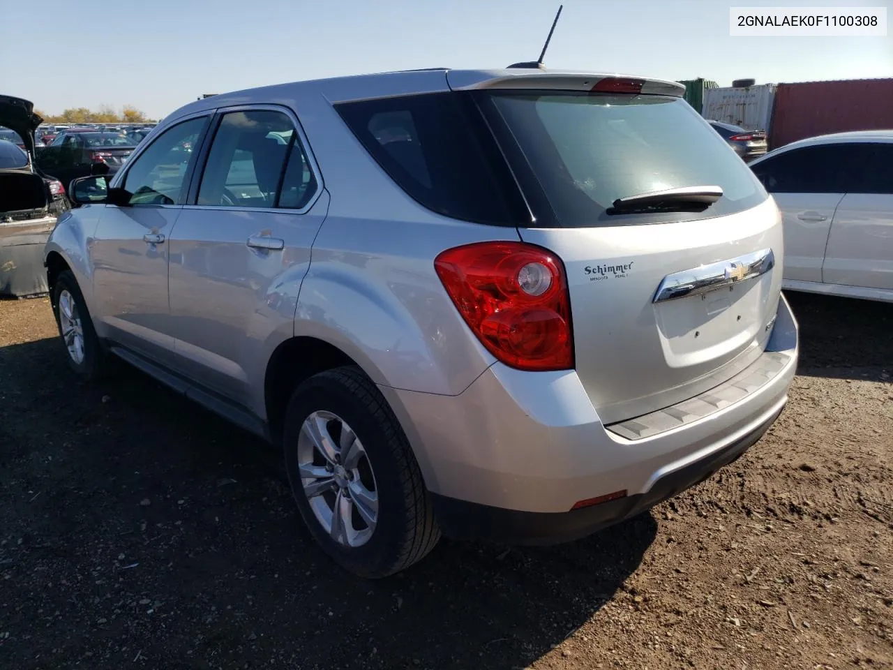 2015 Chevrolet Equinox Ls VIN: 2GNALAEK0F1100308 Lot: 77744444