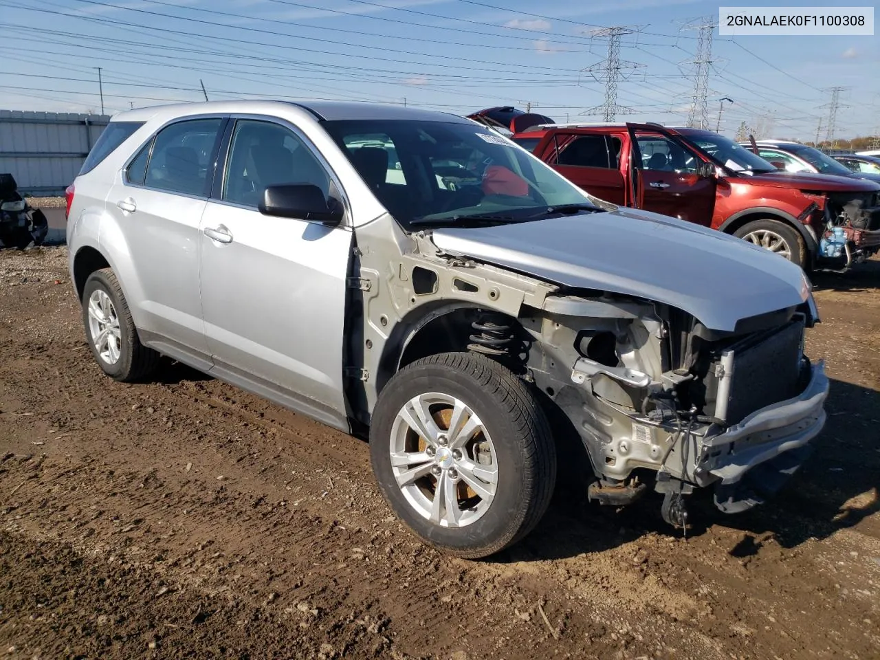 2015 Chevrolet Equinox Ls VIN: 2GNALAEK0F1100308 Lot: 77744444