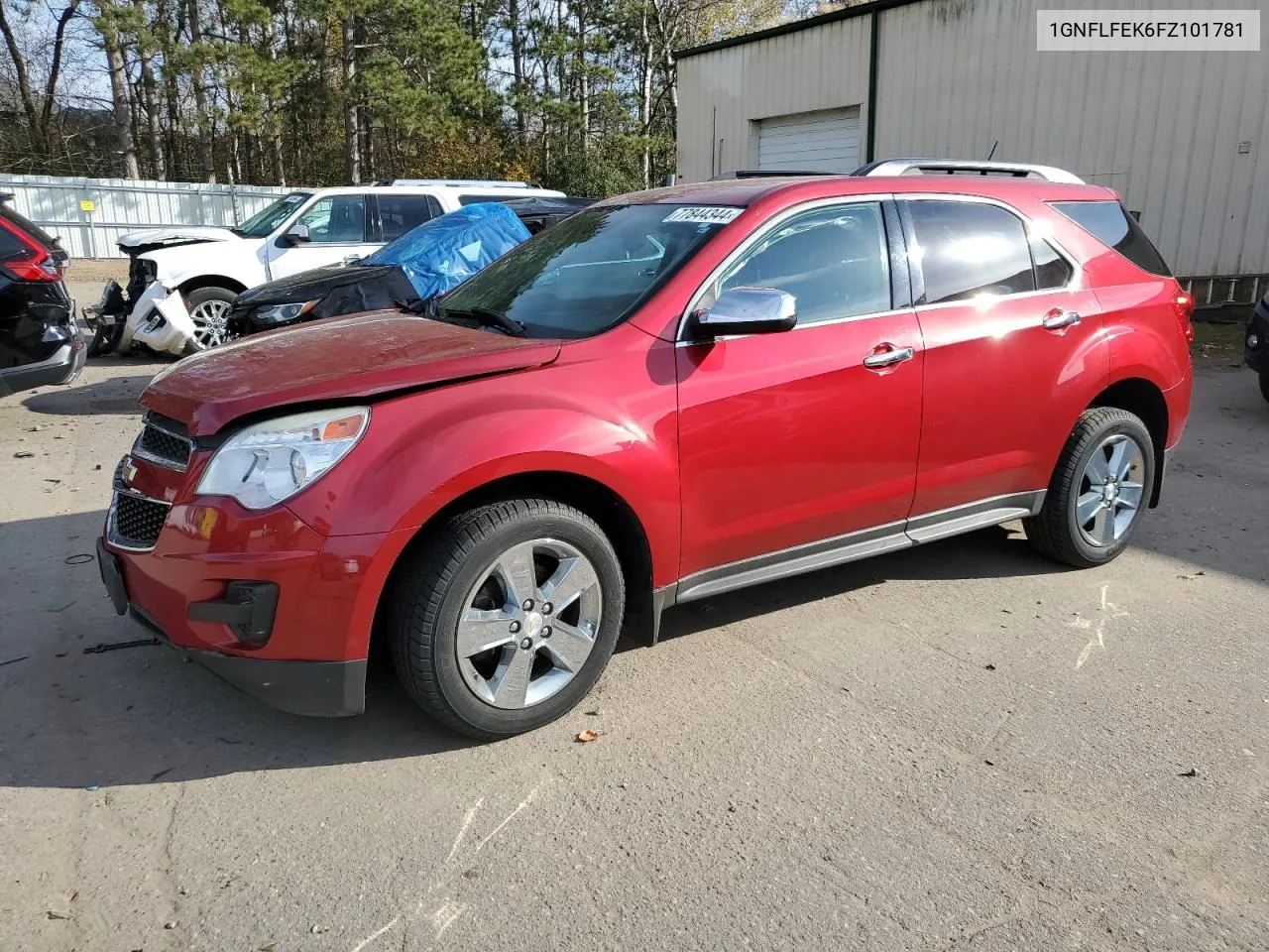 2015 Chevrolet Equinox Lt VIN: 1GNFLFEK6FZ101781 Lot: 77844344