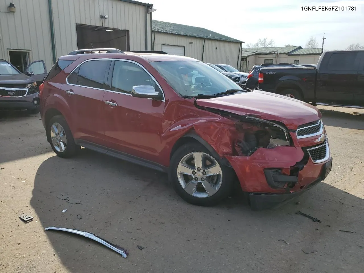 2015 Chevrolet Equinox Lt VIN: 1GNFLFEK6FZ101781 Lot: 77844344