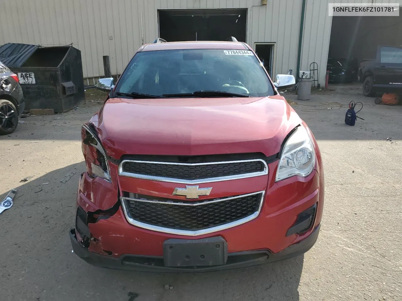 2015 Chevrolet Equinox Lt VIN: 1GNFLFEK6FZ101781 Lot: 77844344