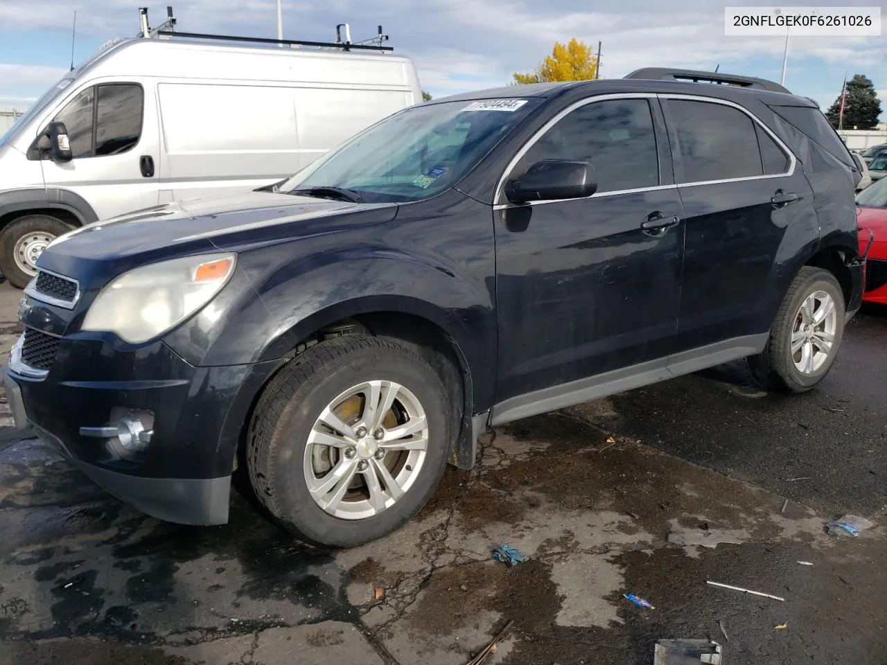 2015 Chevrolet Equinox Lt VIN: 2GNFLGEK0F6261026 Lot: 77904494