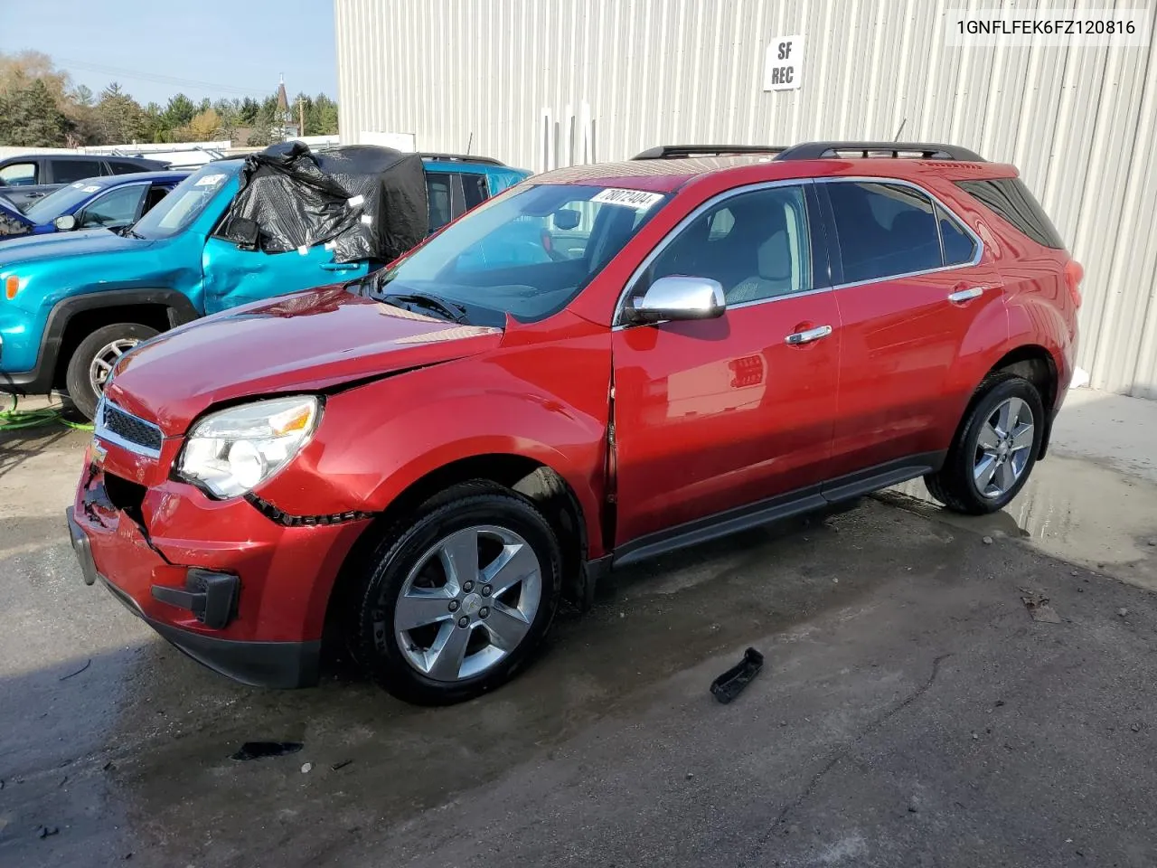 2015 Chevrolet Equinox Lt VIN: 1GNFLFEK6FZ120816 Lot: 78072404