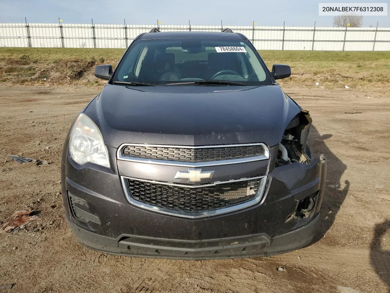 2015 Chevrolet Equinox Lt VIN: 2GNALBEK7F6312308 Lot: 78458604