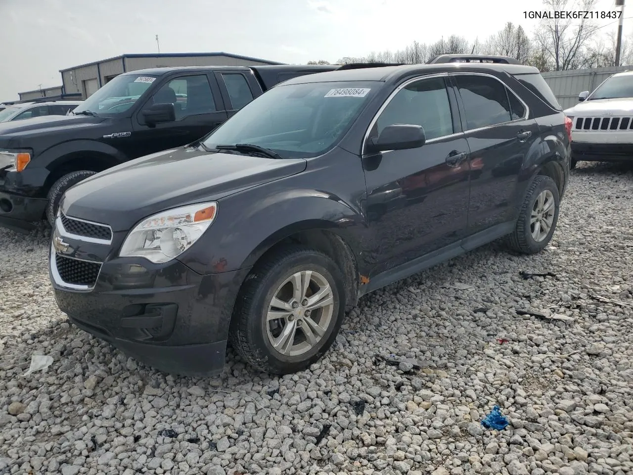 2015 Chevrolet Equinox Lt VIN: 1GNALBEK6FZ118437 Lot: 78498084