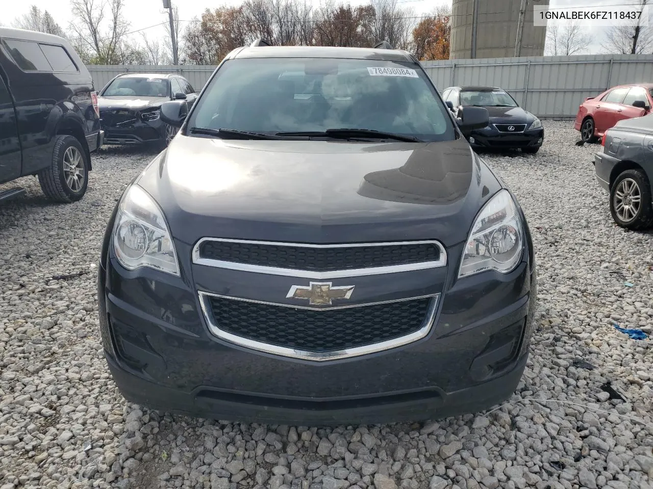 2015 Chevrolet Equinox Lt VIN: 1GNALBEK6FZ118437 Lot: 78498084