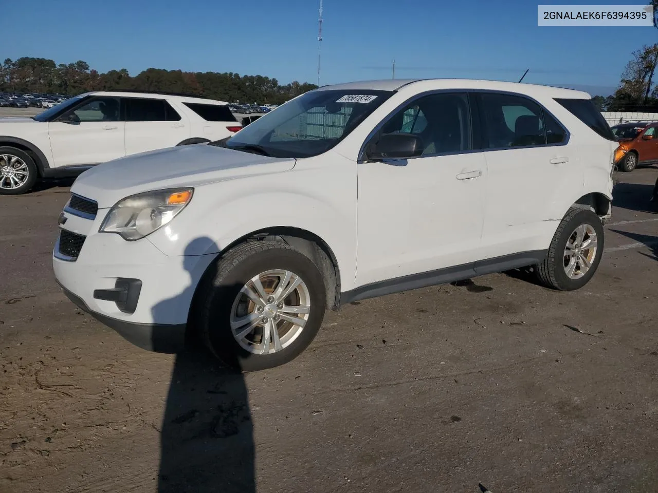 2GNALAEK6F6394395 2015 Chevrolet Equinox Ls