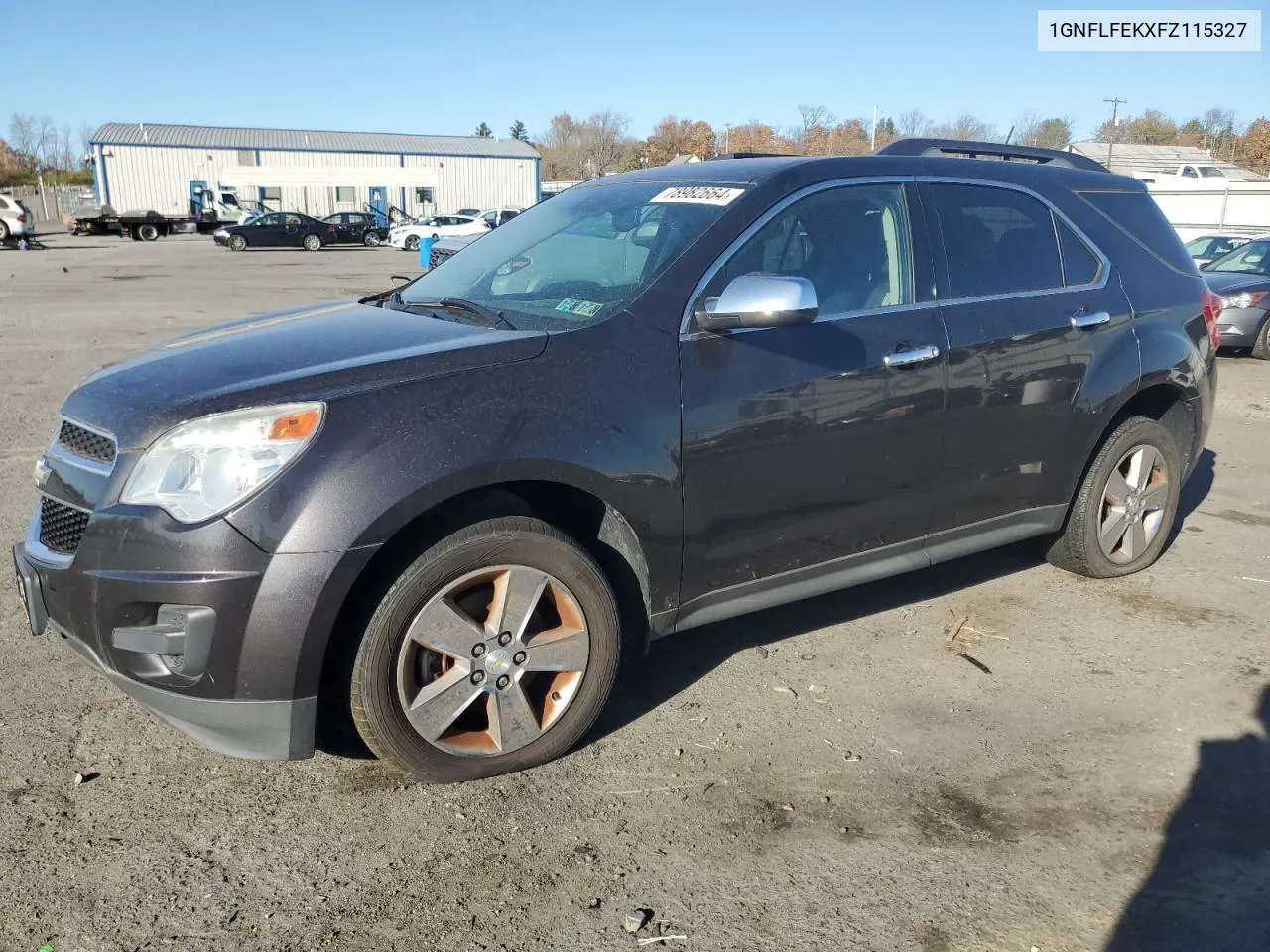 2015 Chevrolet Equinox Lt VIN: 1GNFLFEKXFZ115327 Lot: 78982664