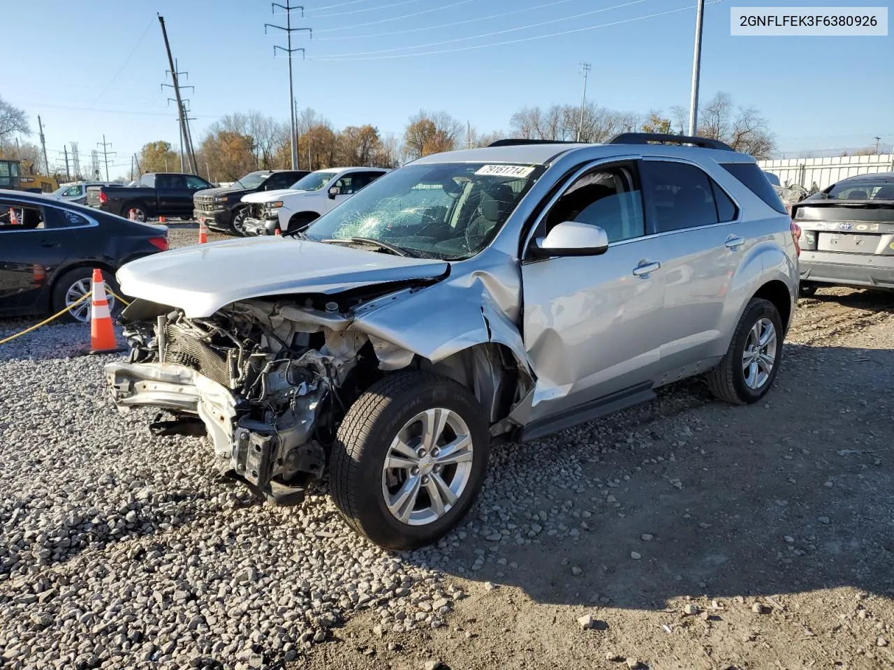 2015 Chevrolet Equinox Lt VIN: 2GNFLFEK3F6380926 Lot: 79161714