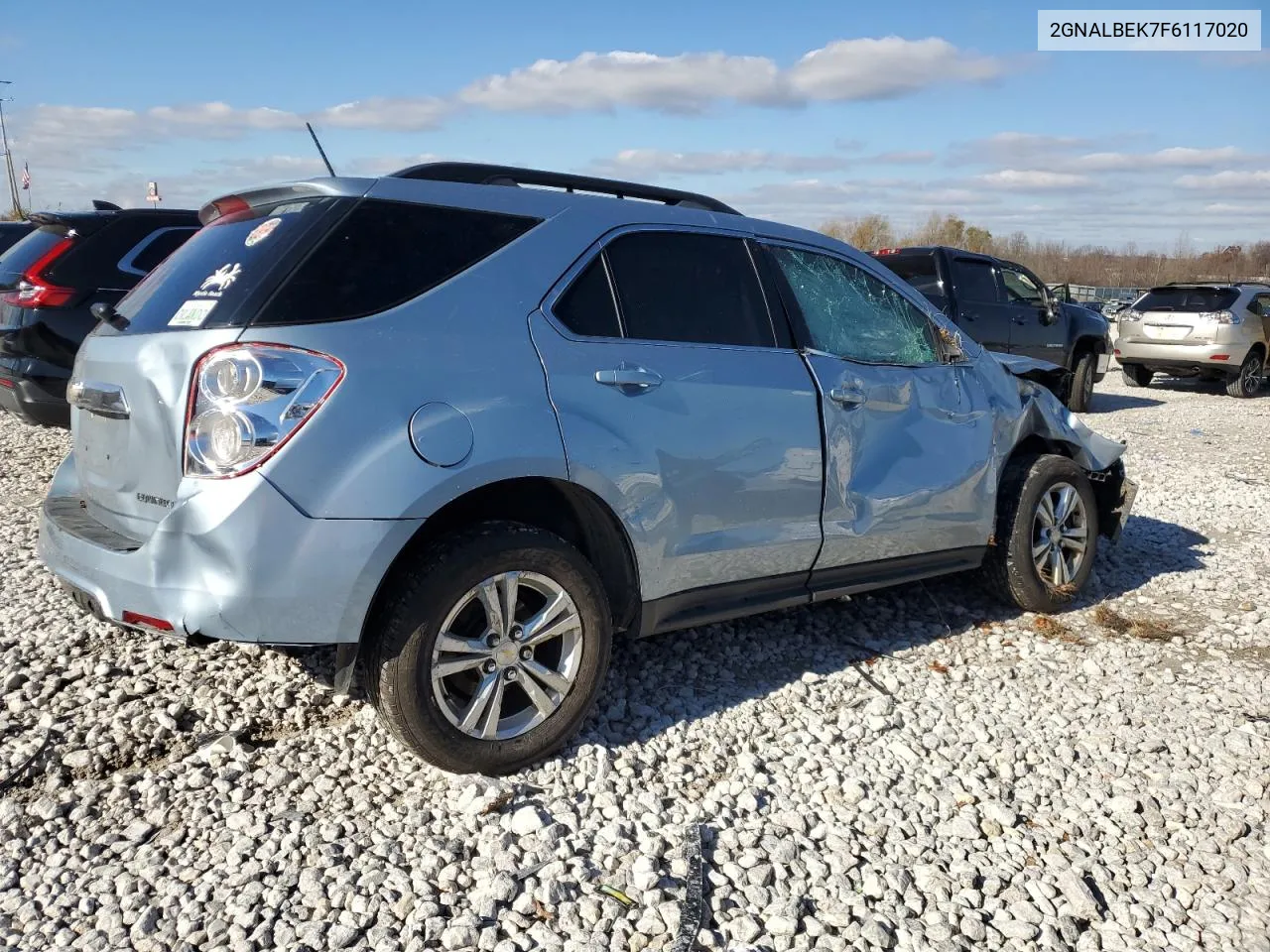 2015 Chevrolet Equinox Lt VIN: 2GNALBEK7F6117020 Lot: 79622194