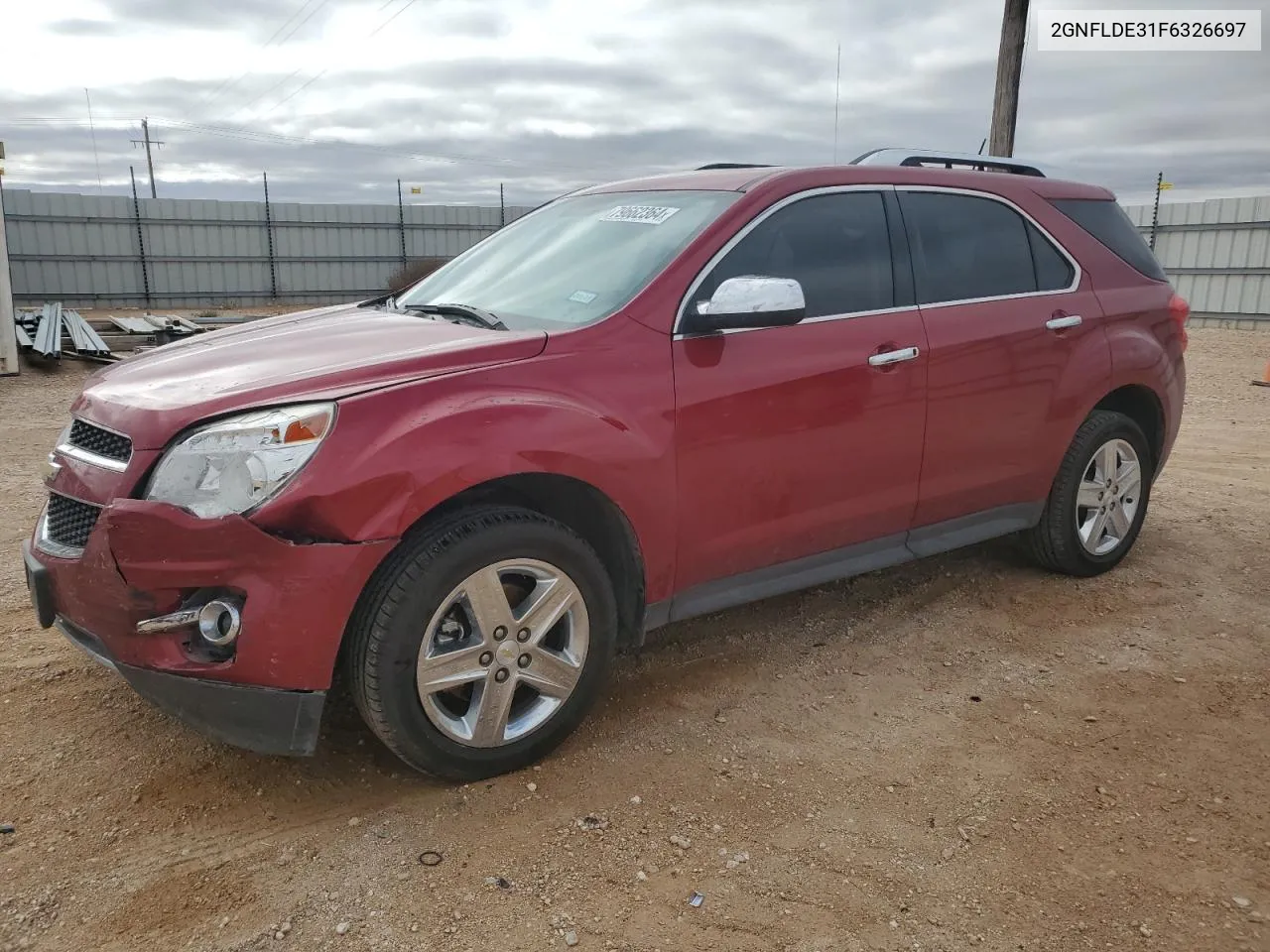 2015 Chevrolet Equinox Ltz VIN: 2GNFLDE31F6326697 Lot: 79662364