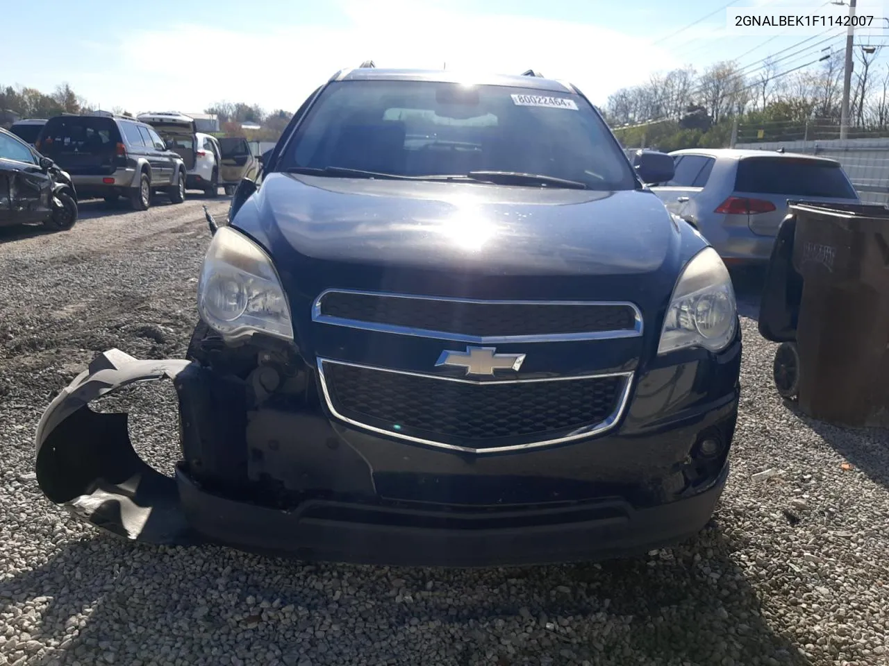 2015 Chevrolet Equinox Lt VIN: 2GNALBEK1F1142007 Lot: 80022464