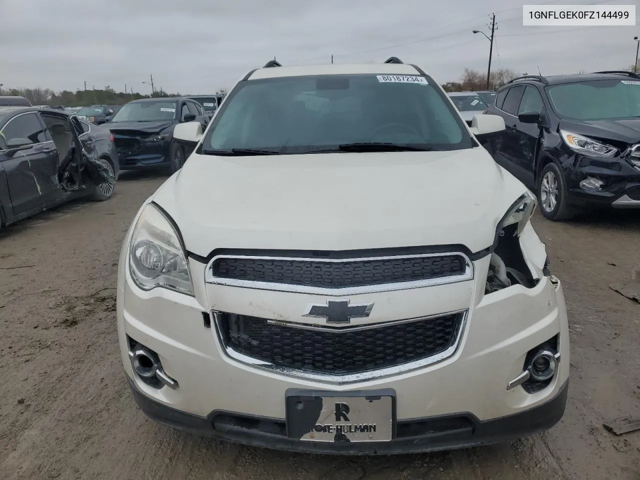 2015 Chevrolet Equinox Lt VIN: 1GNFLGEK0FZ144499 Lot: 80187234