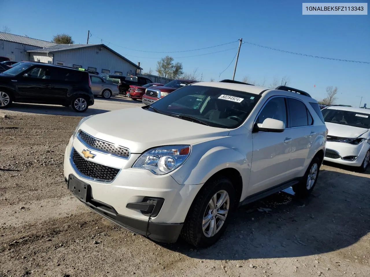 2015 Chevrolet Equinox Lt VIN: 1GNALBEK5FZ113343 Lot: 80284924