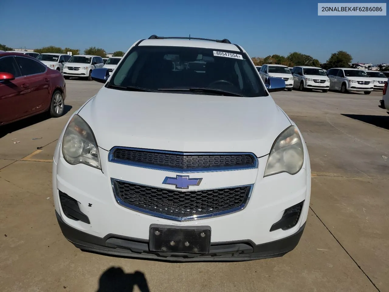 2015 Chevrolet Equinox Lt VIN: 2GNALBEK4F6286086 Lot: 80547554