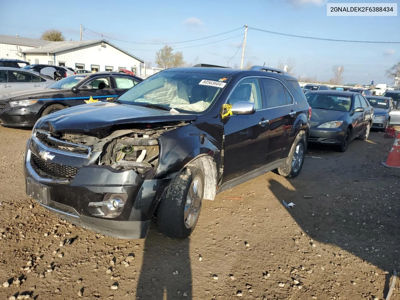 2015 Chevrolet Equinox Ltz VIN: 2GNALDEK2F6388434 Lot: 80563604